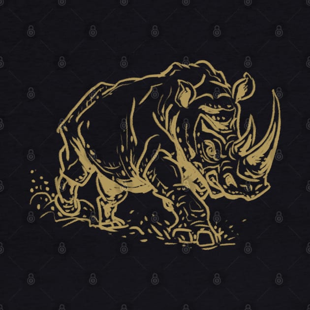 Rhino Run Wild, Rhinoceros by Studio DAVE